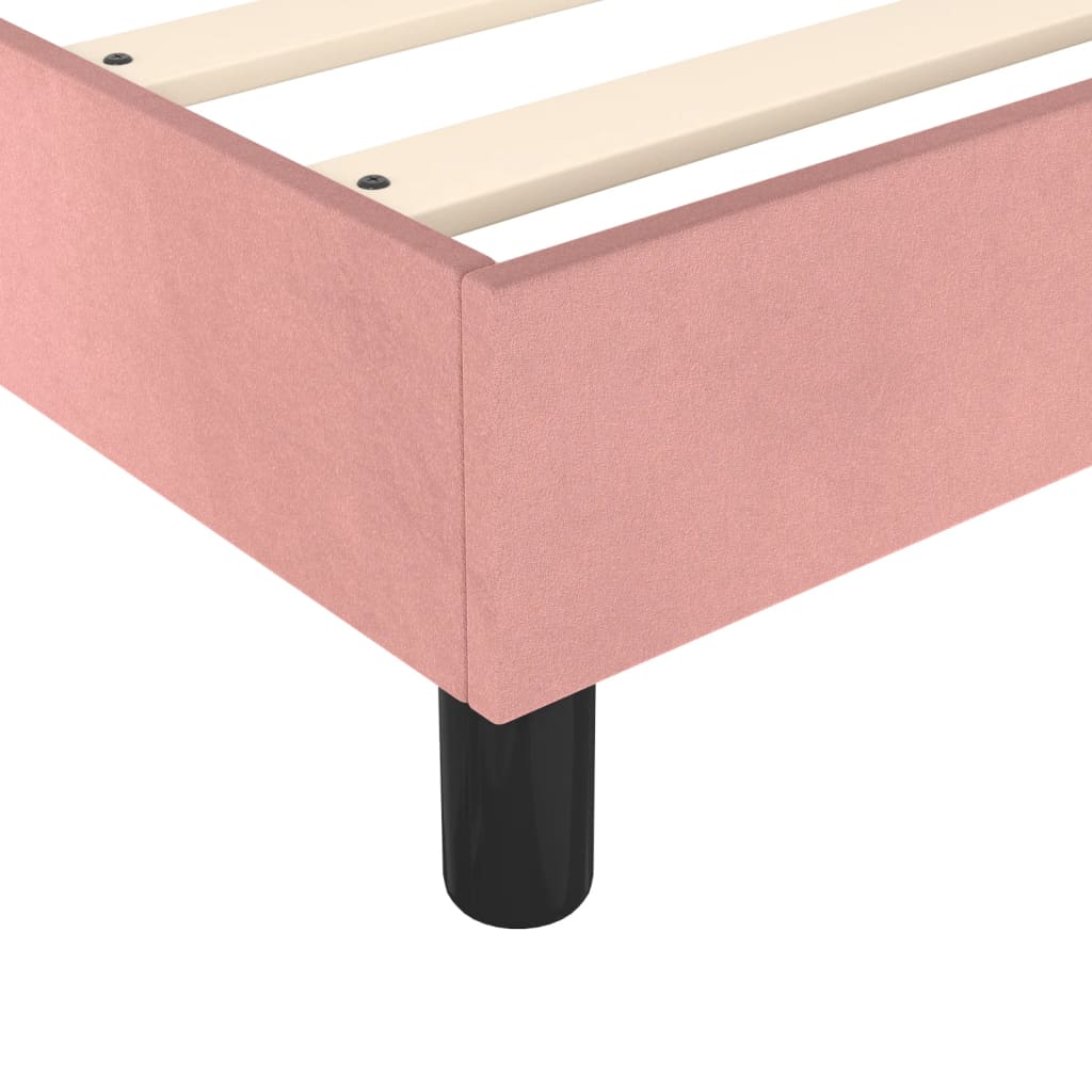 Cadre de lit Rose 90x190 cm Velours Lits & cadres de lit vidaXL   