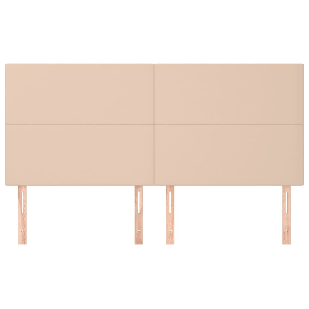 Têtes de lit 4 pcs Cappuccino 90x5x78/88 cm Similicuir Têtes et pieds de lit vidaXL   