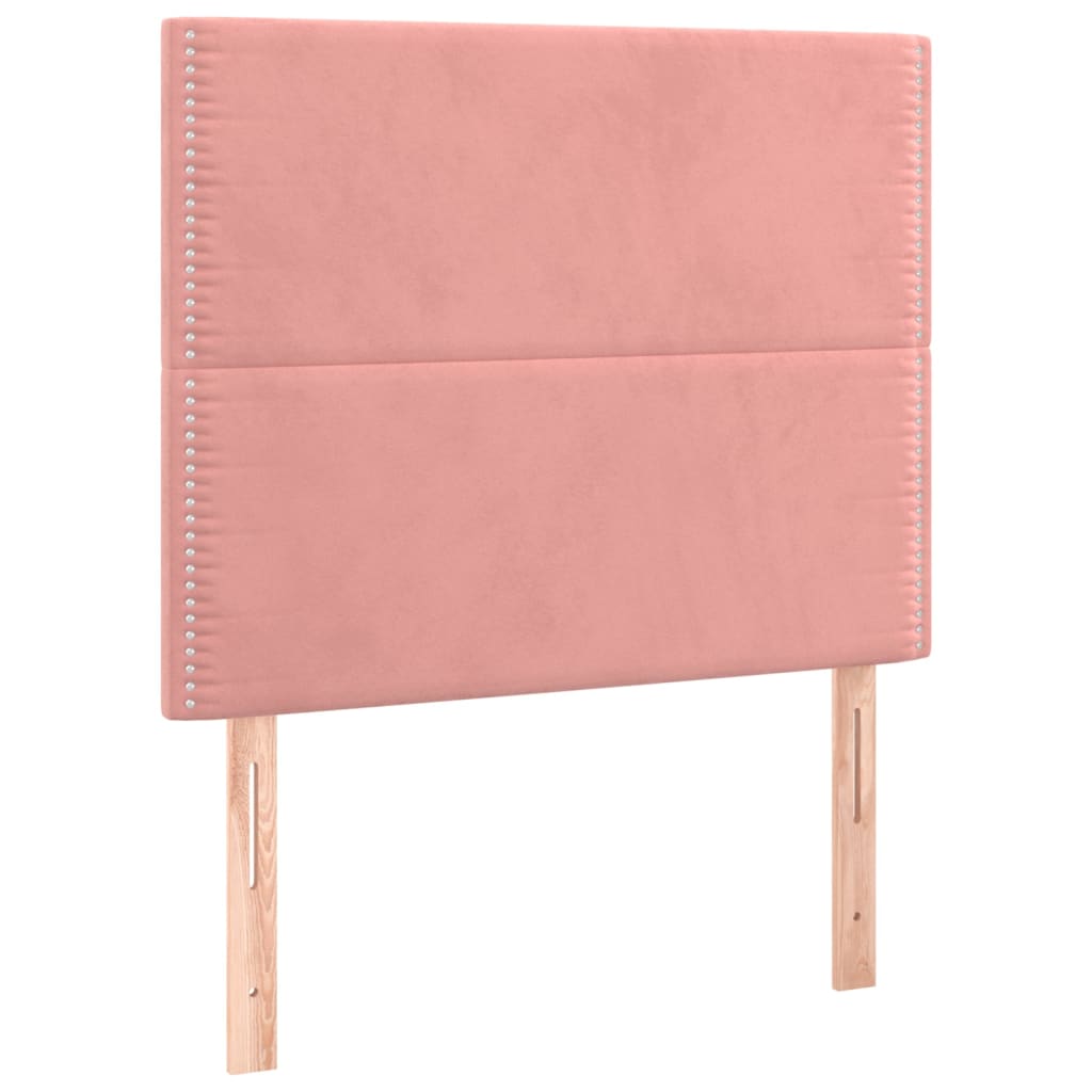 Têtes de lit 2 pcs Rose 80x5x78/88 cm Velours Têtes et pieds de lit vidaXL   