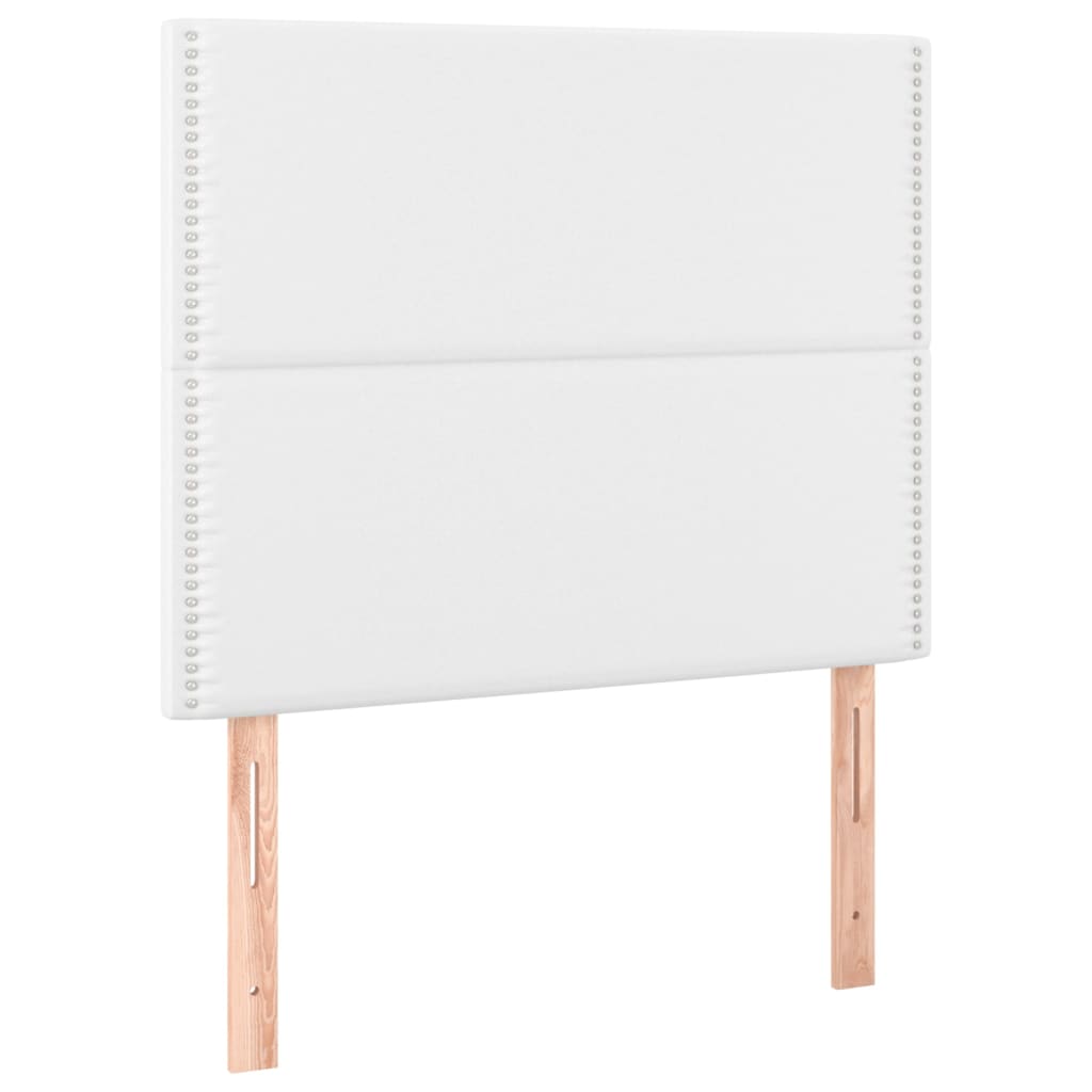 Têtes de lit 2 pcs Blanc 80x5x78/88 cm Similicuir Têtes et pieds de lit vidaXL   