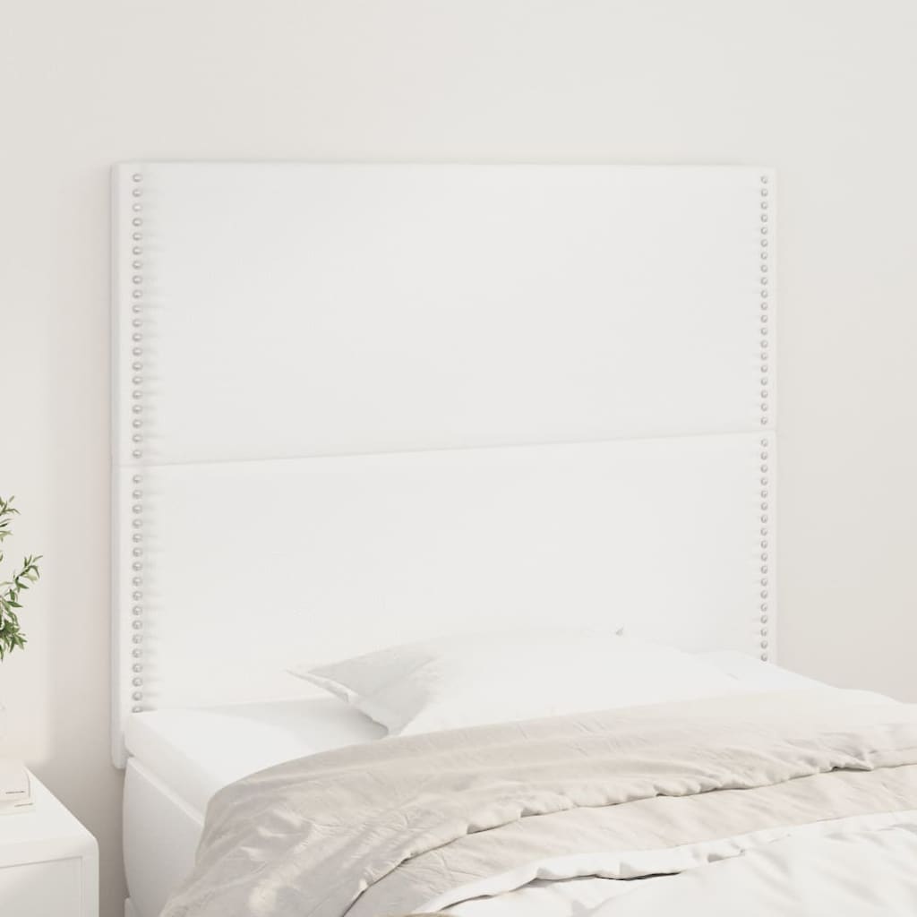 Têtes de lit 2 pcs Blanc 80x5x78/88 cm Similicuir Têtes et pieds de lit vidaXL   