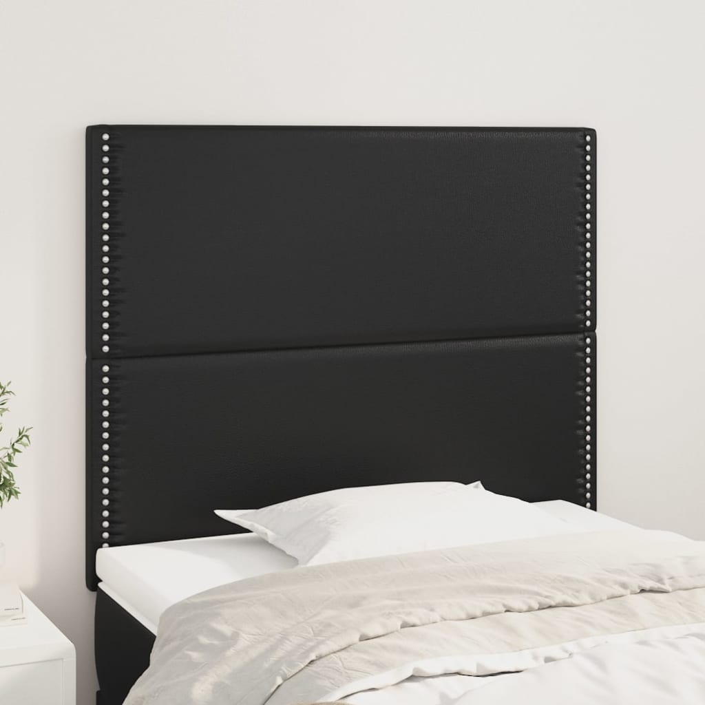 Têtes de lit 2 pcs Noir 90x5x78/88 cm Similicuir Têtes et pieds de lit vidaXL   