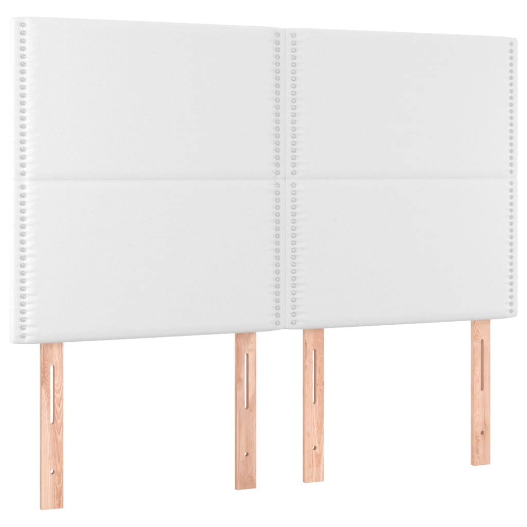 Têtes de lit 4 pcs Blanc 72x5x78/88 cm Similicuir Têtes et pieds de lit vidaXL   