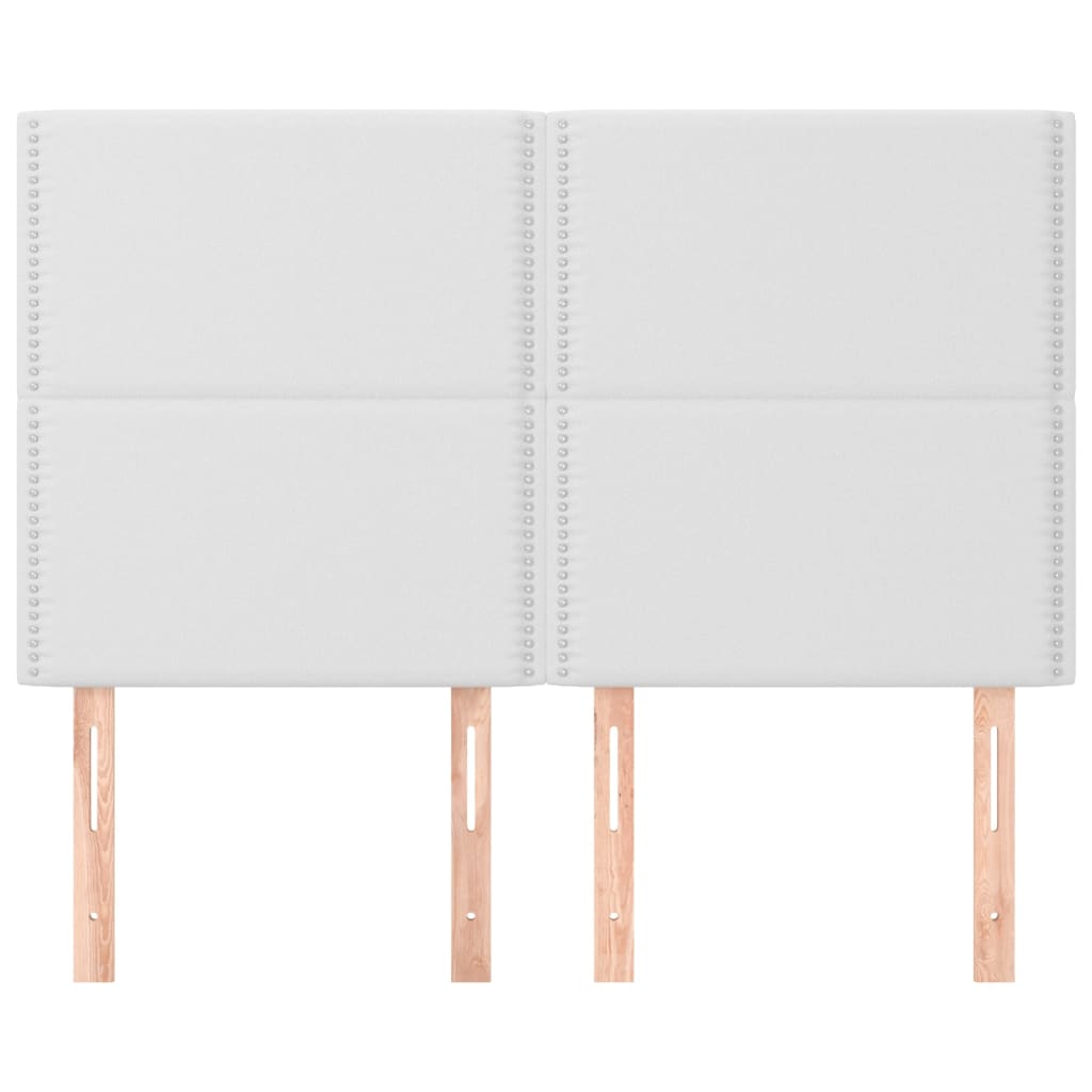 Têtes de lit 4 pcs Blanc 72x5x78/88 cm Similicuir Têtes et pieds de lit vidaXL   