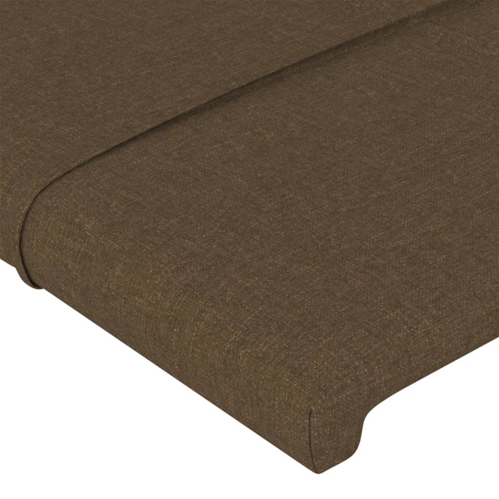 Têtes de lit 2 pcs Marron Foncé 80x5x78/88 cm Tissu Têtes et pieds de lit vidaXL