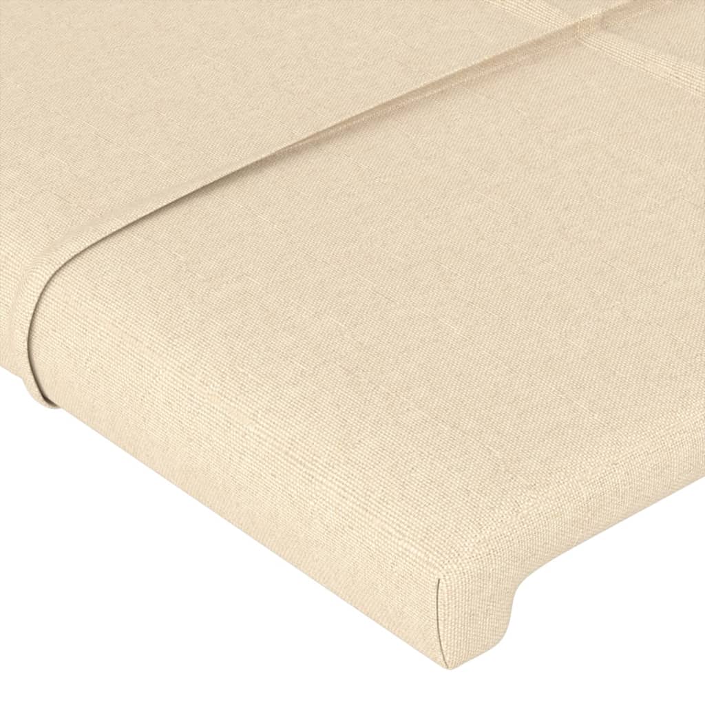 Têtes de lit 2 pcs Crème 100x5x78/88 cm Tissu Têtes et pieds de lit vidaXL