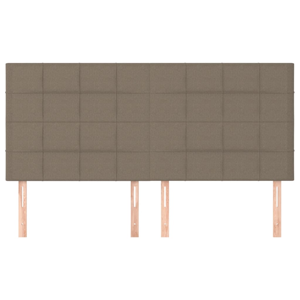 Têtes de lit 4 pcs Taupe 100x5x78/88 cm Tissu Têtes et pieds de lit vidaXL   