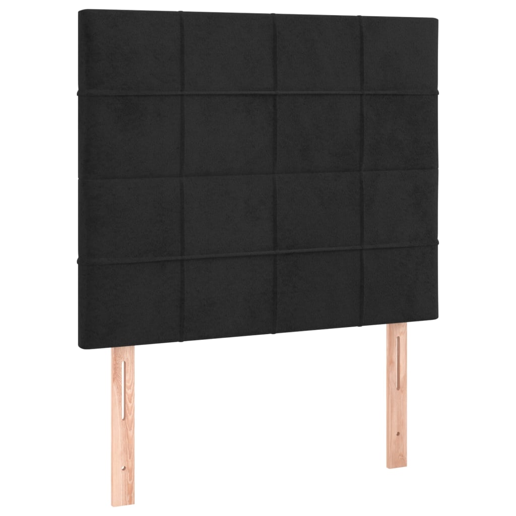 Têtes de lit 2 pcs Noir 80x5x78/88 cm Velours Têtes et pieds de lit vidaXL   