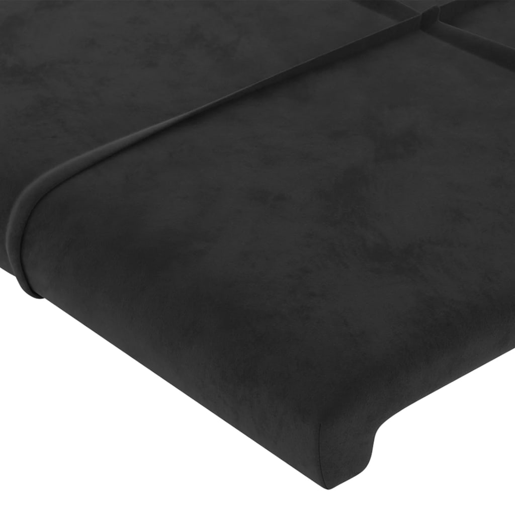 Têtes de lit 2 pcs Noir 80x5x78/88 cm Velours Têtes et pieds de lit vidaXL