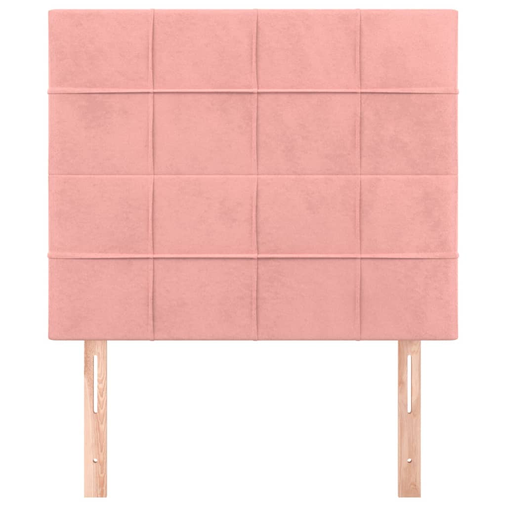 Têtes de lit 2 pcs Rose 100x5x78/88 cm Velours Têtes et pieds de lit vidaXL   