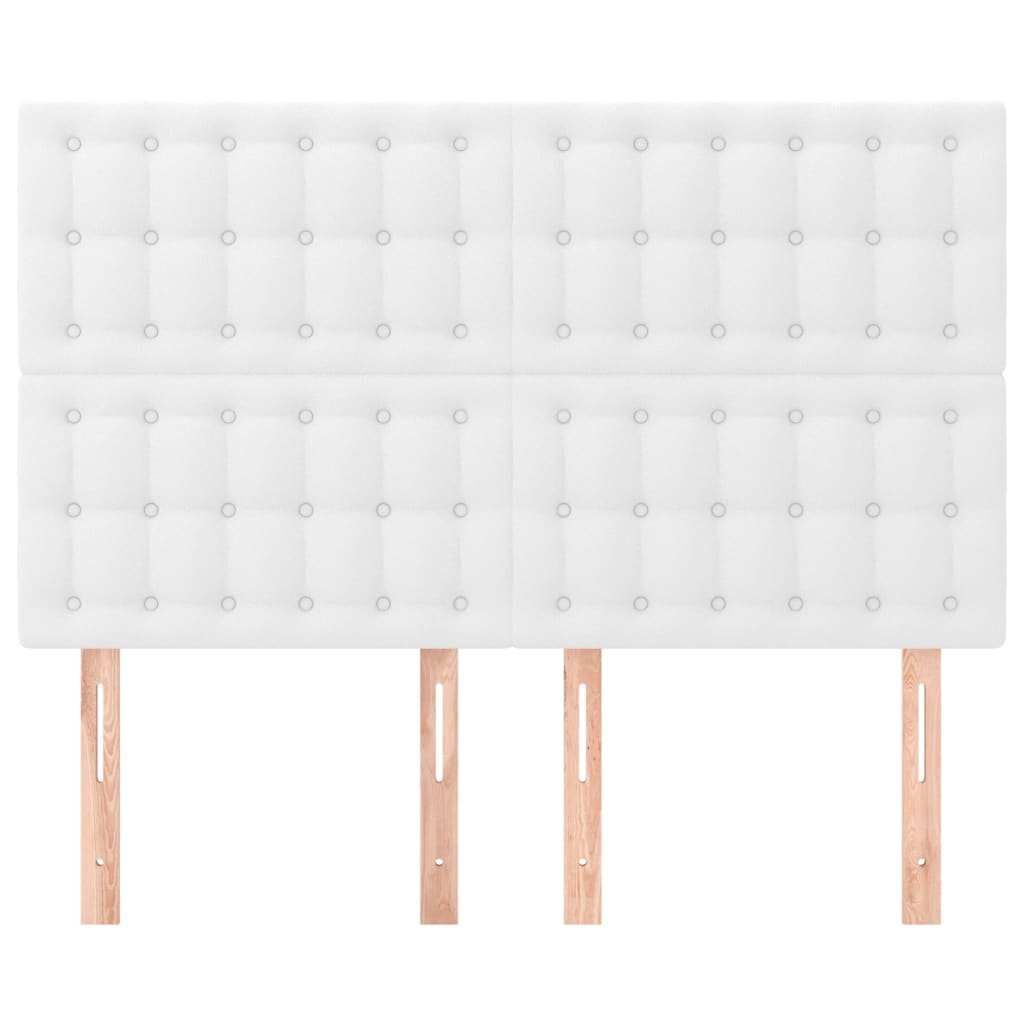 Têtes de lit 4 pcs Blanc 72x5x78/88 cm Similicuir Têtes et pieds de lit vidaXL   