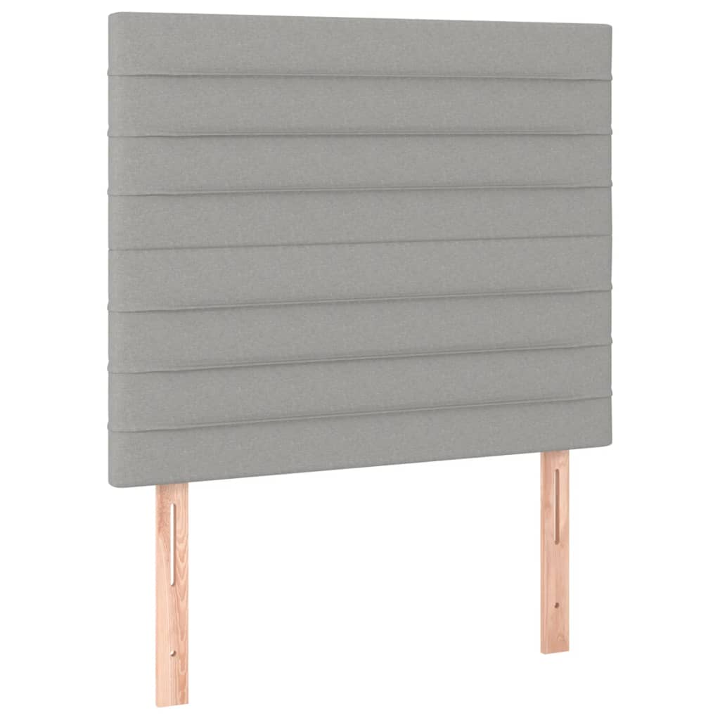 Têtes de lit 2 pcs Gris clair 80x5x78/88 cm Tissu Têtes et pieds de lit vidaXL   