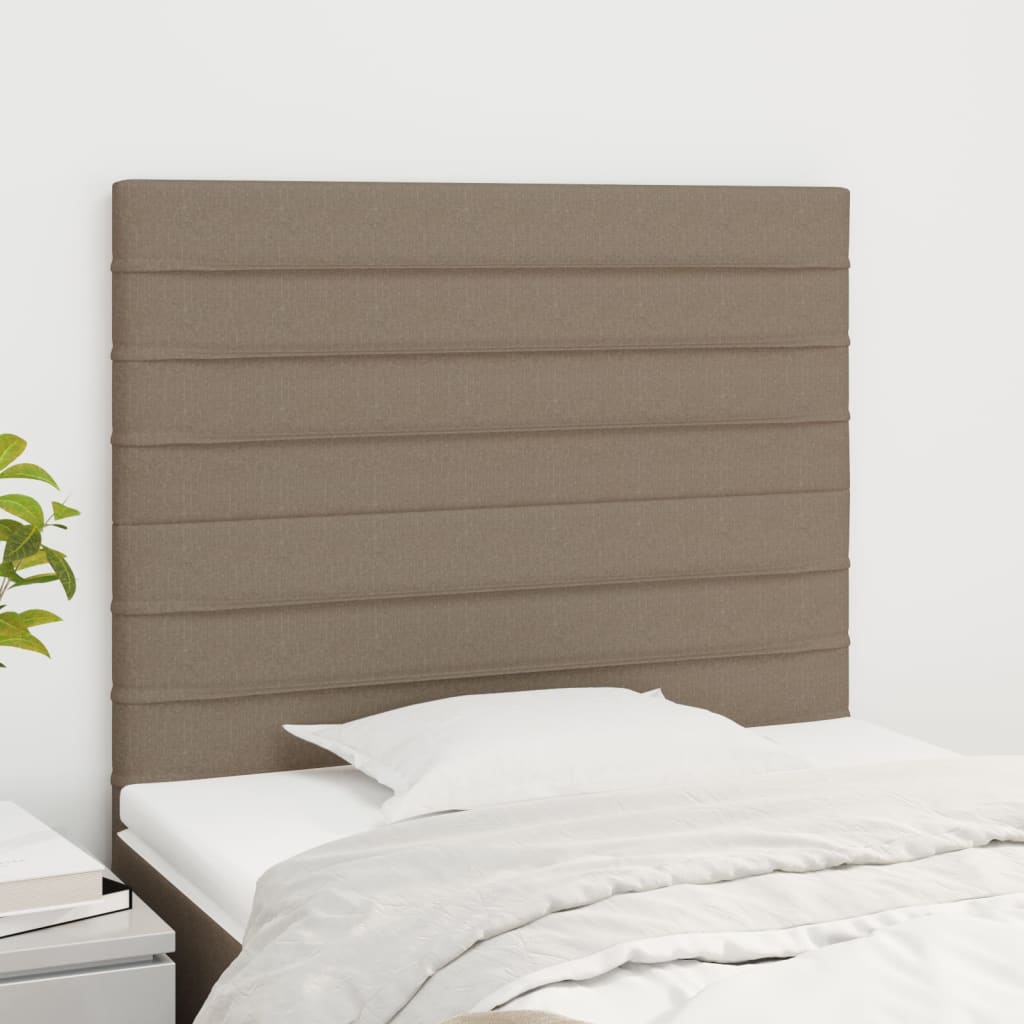 Têtes de lit 2 pcs Taupe 80x5x78/88 cm Tissu Têtes et pieds de lit vidaXL   