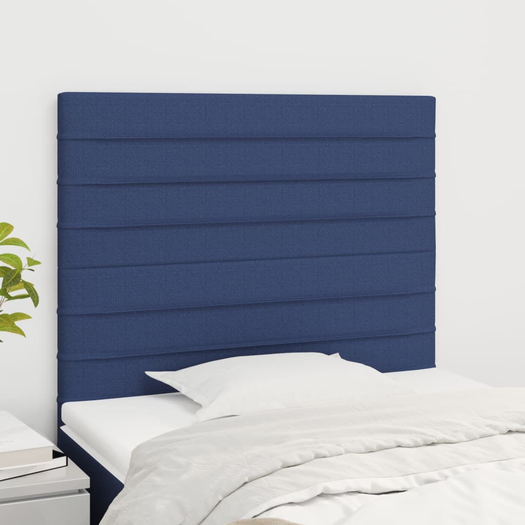 Têtes de lit 2 pcs Bleu 80x5x78/88 cm Tissu Têtes et pieds de lit vidaXL   