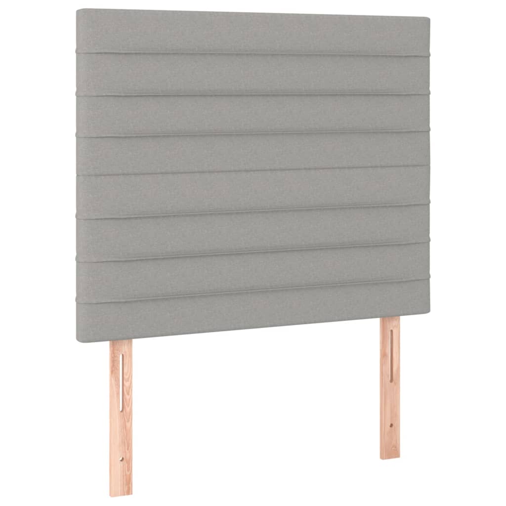 Têtes de lit 2 pcs Gris clair 100x5x78/88 cm Tissu Têtes et pieds de lit vidaXL   