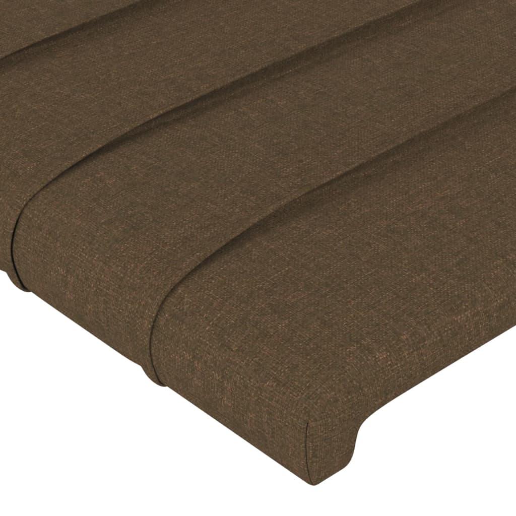 Têtes de lit 4 pcs Marron Foncé 80x5x78/88 cm Tissu Têtes et pieds de lit vidaXL   