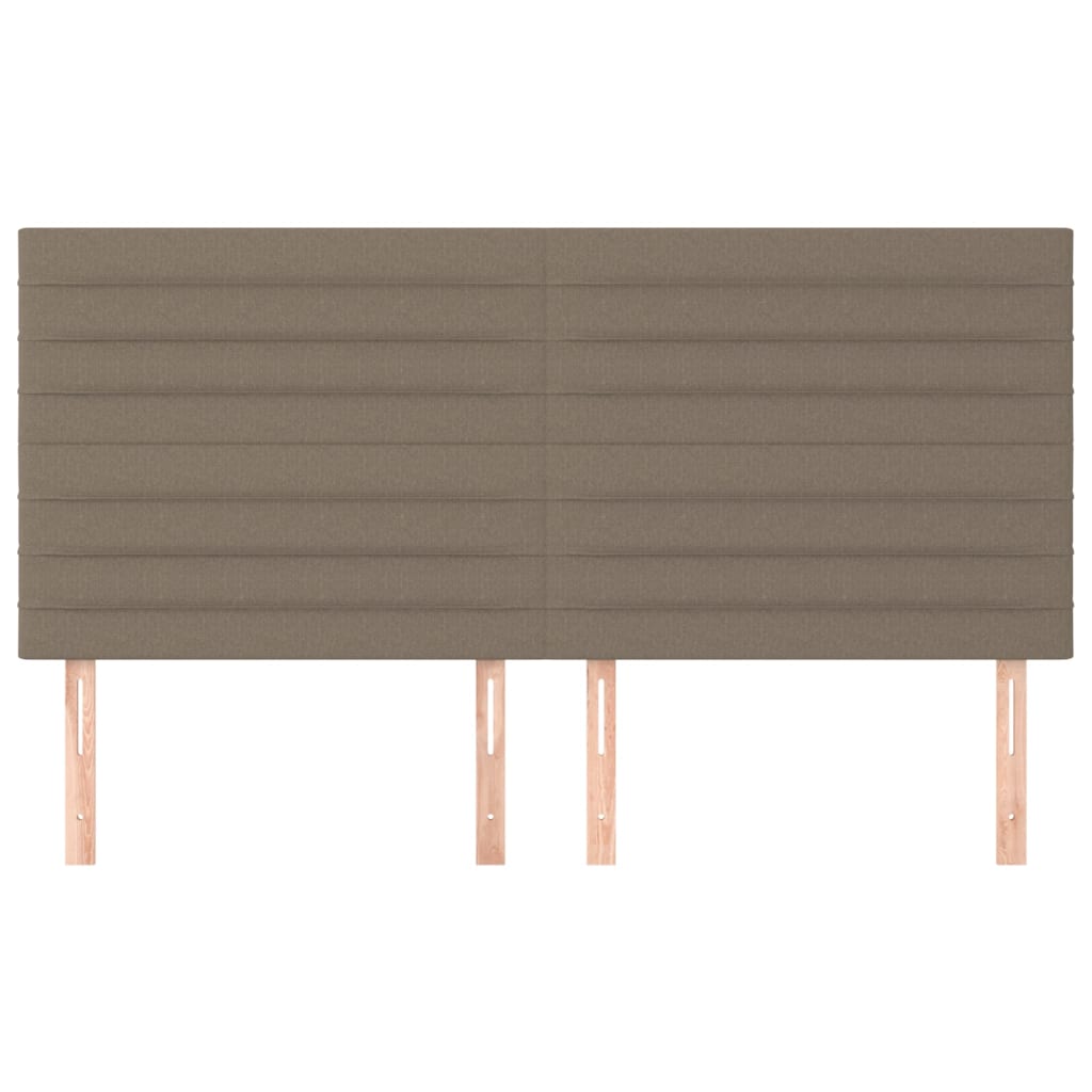 Têtes de lit 4 pcs Taupe 80x5x78/88 cm Tissu Têtes et pieds de lit vidaXL   