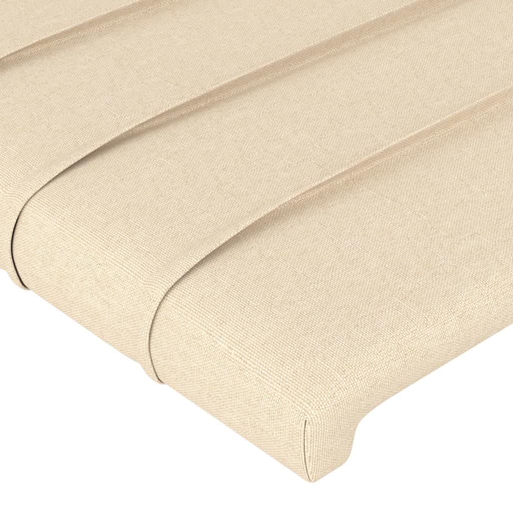 Têtes de lit 4 pcs Crème 100x5x78/88 cm Tissu Têtes et pieds de lit vidaXL   