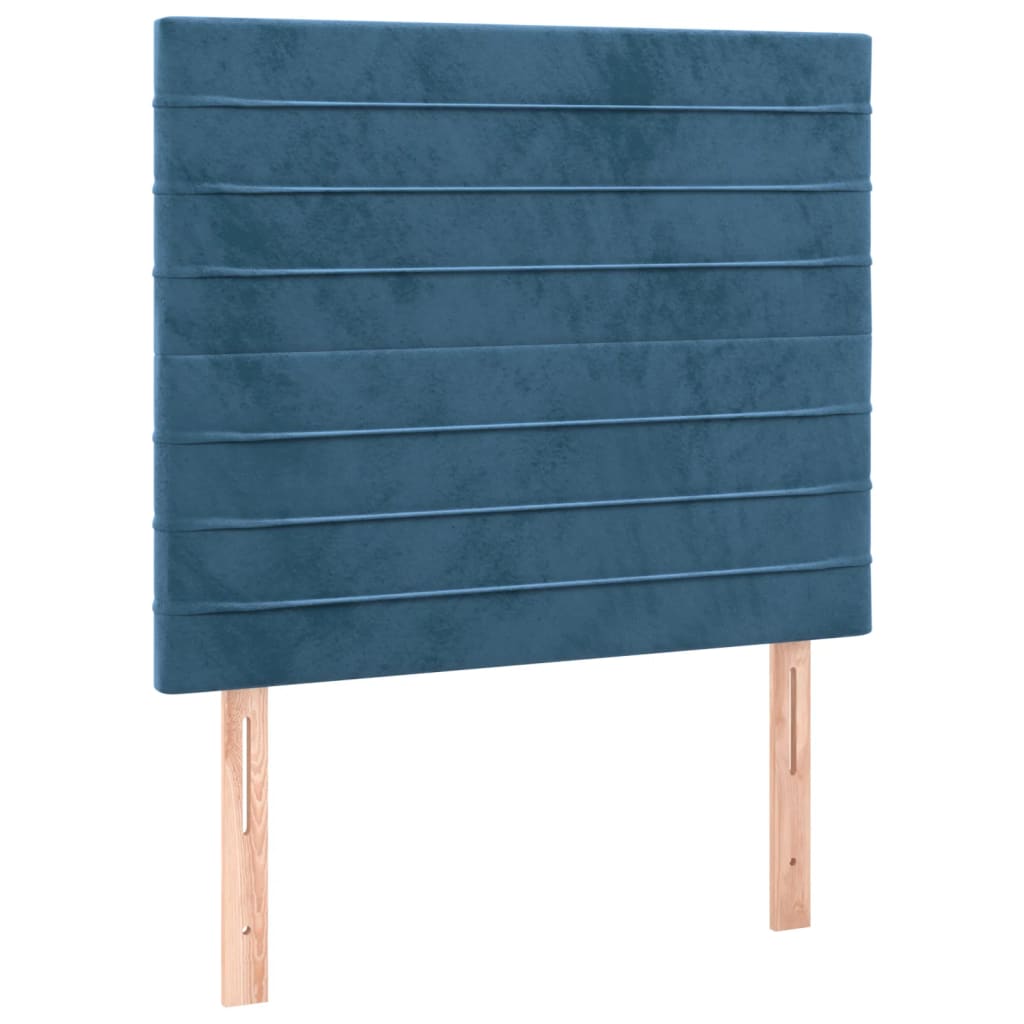 Têtes de lit 2 pcs Bleu foncé 80x5x78/88 cm Velours Têtes et pieds de lit vidaXL   