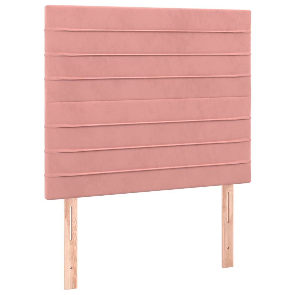 Têtes de lit 2 pcs Rose 80x5x78/88 cm Velours Têtes et pieds de lit vidaXL   