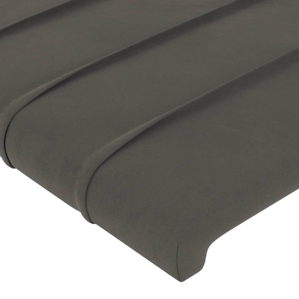 Têtes de lit 4 pcs Gris foncé 80x5x78/88 cm Velours Têtes et pieds de lit vidaXL   