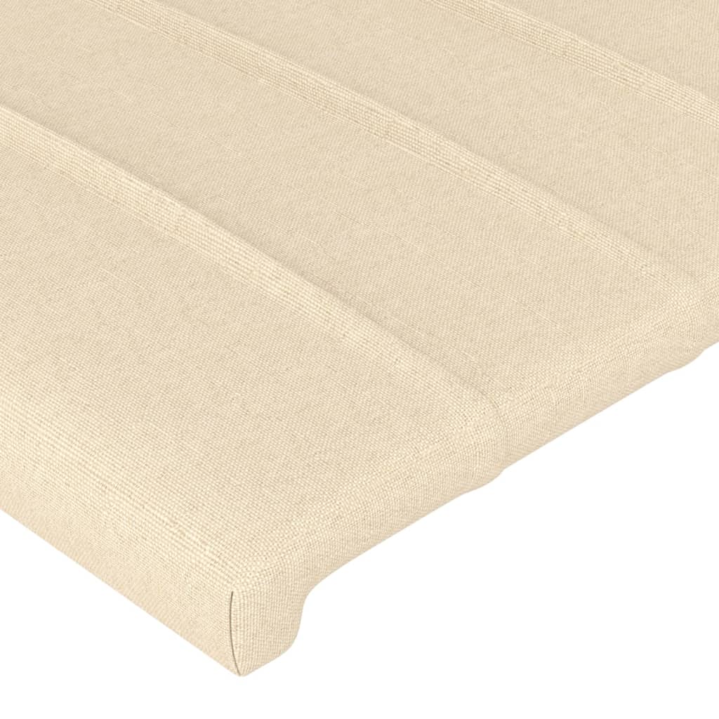 Têtes de lit 2 pcs Crème 80x5x78/88 cm Tissu Têtes et pieds de lit vidaXL   