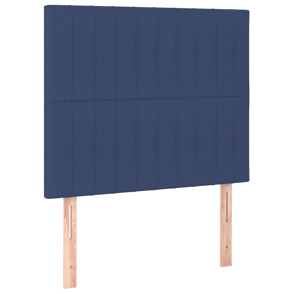 Têtes de lit 2 pcs Bleu 80x5x78/88 cm Tissu Têtes et pieds de lit vidaXL   