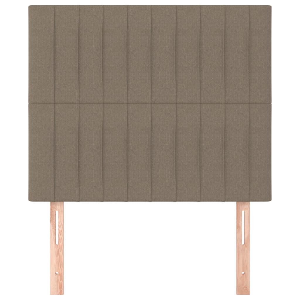 Têtes de lit 2 pcs Taupe 90x5x78/88 cm Tissu Têtes et pieds de lit vidaXL   