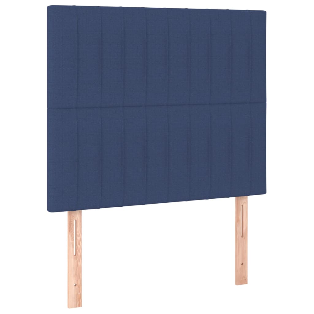 Têtes de lit 2 pcs Bleu 90x5x78/88 cm Tissu Têtes et pieds de lit vidaXL   