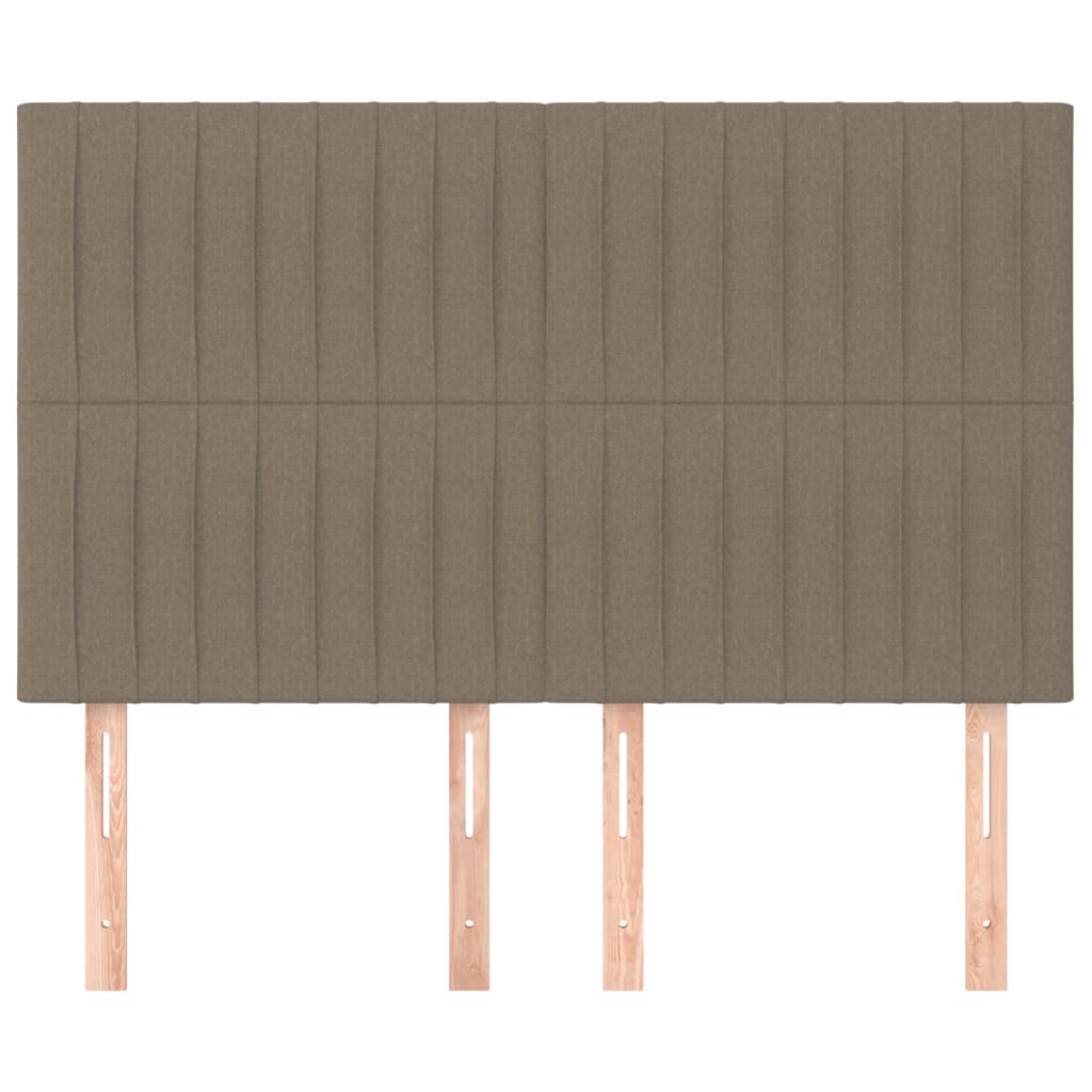 Têtes de lit 4 pcs Taupe 72x5x78/88 cm Tissu Têtes et pieds de lit vidaXL   