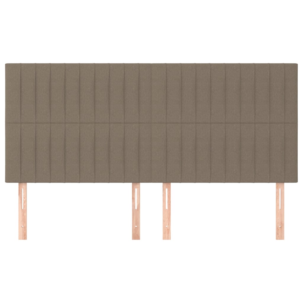 Têtes de lit 4 pcs Taupe 90x5x78/88 cm Tissu Têtes et pieds de lit vidaXL   