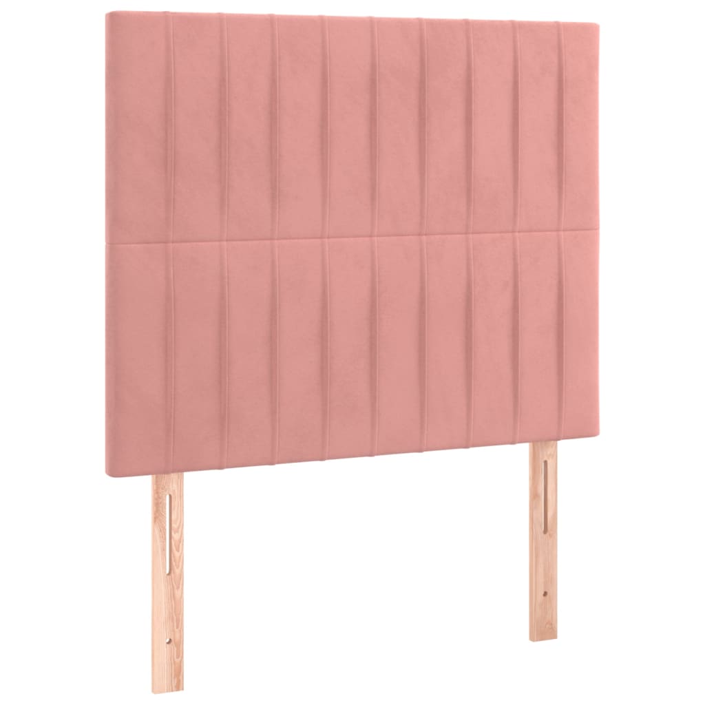 Têtes de lit 2 pcs Rose 80x5x78/88 cm Velours Têtes et pieds de lit vidaXL   