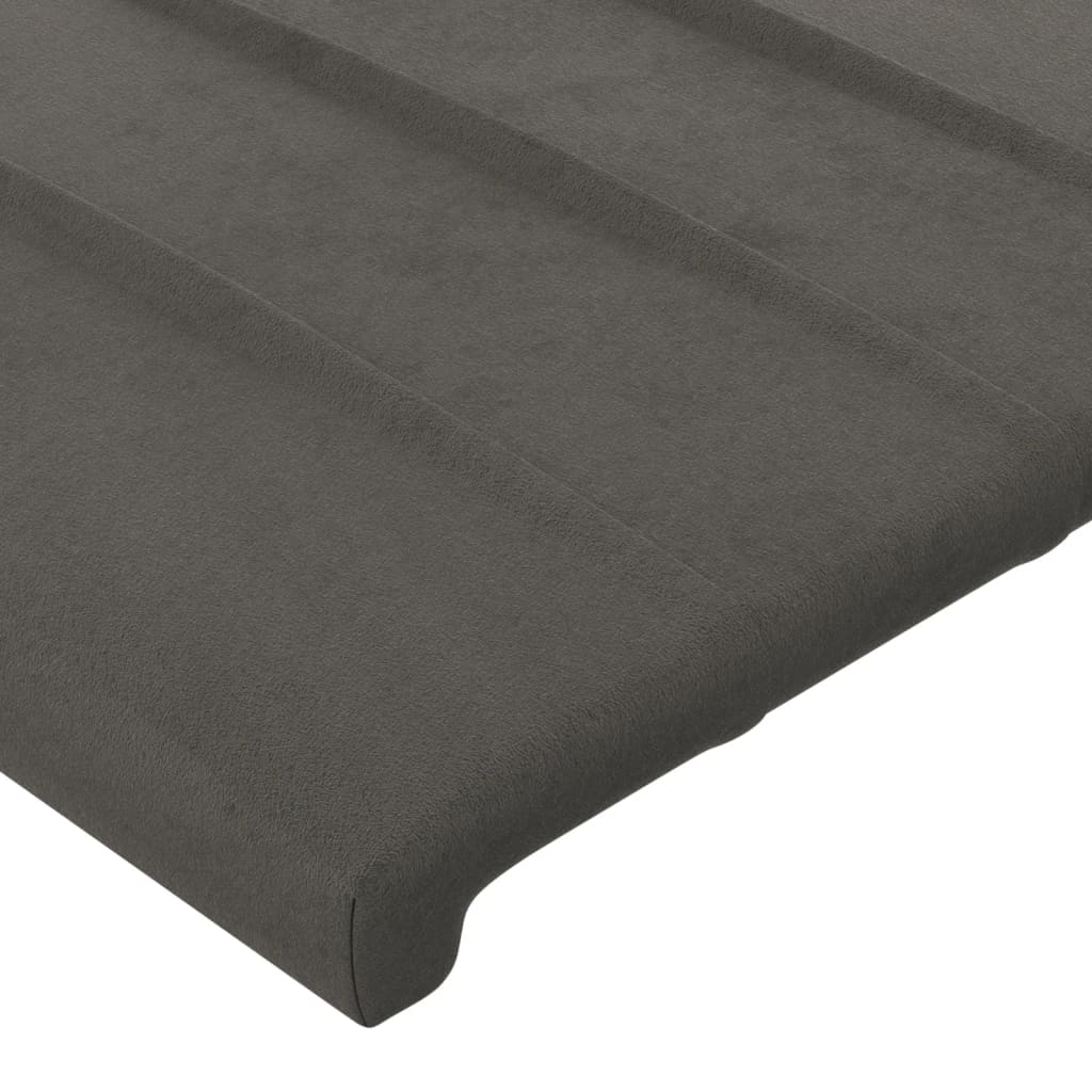 Têtes de lit 4 pcs Gris foncé 72x5x78/88 cm Velours Têtes et pieds de lit vidaXL   