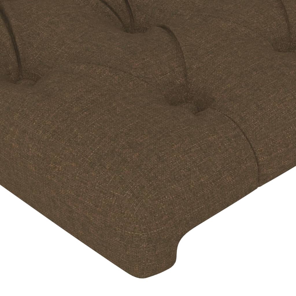 Têtes de lit 2 pcs Marron Foncé 80x7x78/88 cm Tissu Têtes et pieds de lit vidaXL   