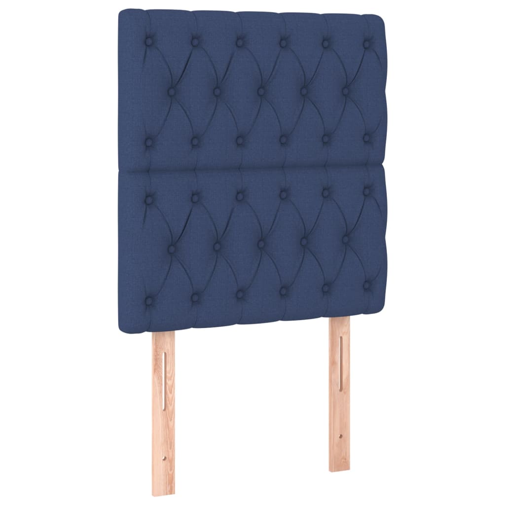 Têtes de lit 2 pcs Bleu 80x7x78/88 cm Tissu Têtes et pieds de lit vidaXL   