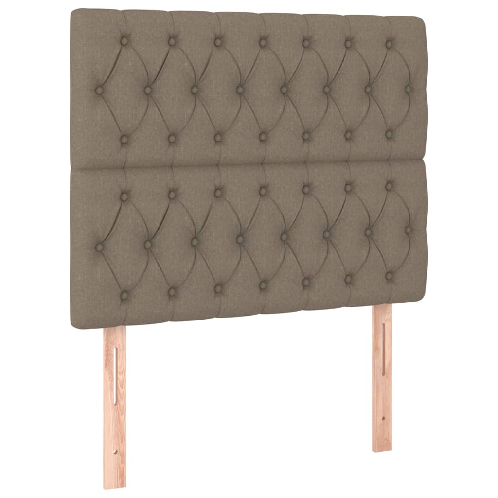 Têtes de lit 2 pcs Taupe 90x7x78/88 cm Tissu Têtes et pieds de lit vidaXL   