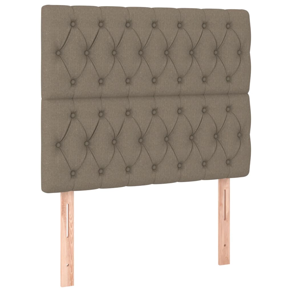 Têtes de lit 2 pcs Taupe 100x7x78/88 cm Tissu Têtes et pieds de lit vidaXL   