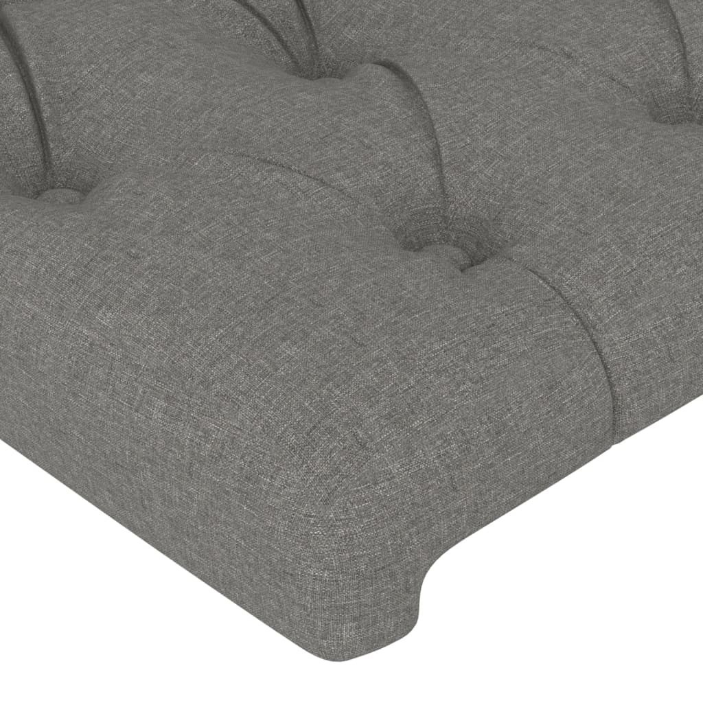 Têtes de lit 4 pcs Gris foncé 72x7x78/88 cm Tissu Têtes et pieds de lit vidaXL   