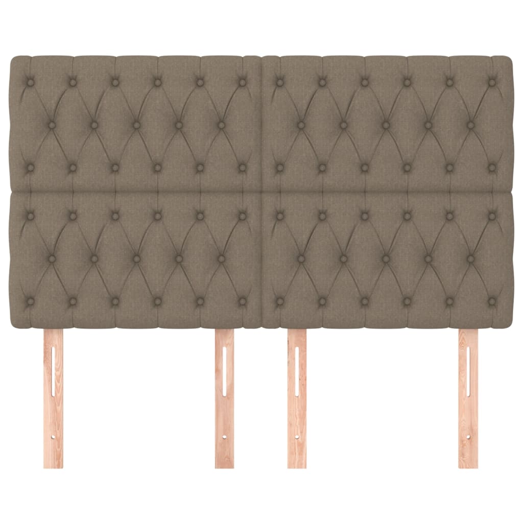 Têtes de lit 4 pcs Taupe 72x7x78/88 cm Tissu Têtes et pieds de lit vidaXL   