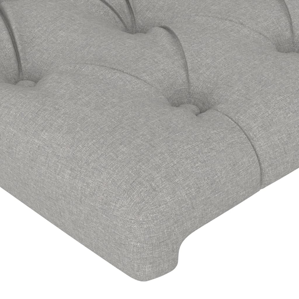 Têtes de lit 4 pcs Gris clair 80x7x78/88 cm Tissu Têtes et pieds de lit vidaXL   