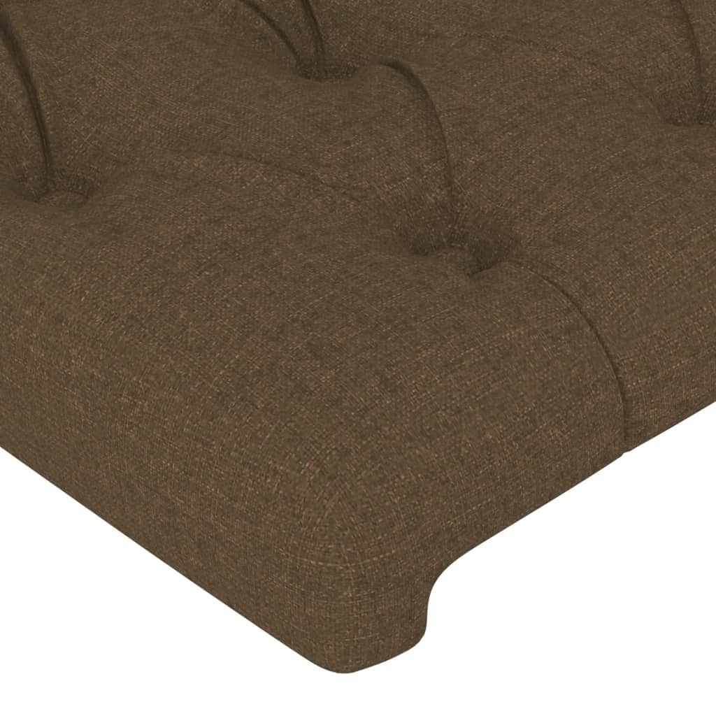 Têtes de lit 4 pcs Marron Foncé 80x7x78/88 cm Tissu Têtes et pieds de lit vidaXL   