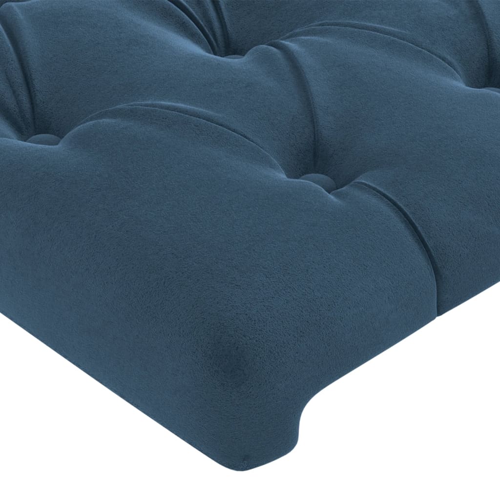 Têtes de lit 2 pcs Bleu foncé 80x7x78/88 cm Velours Têtes et pieds de lit vidaXL   