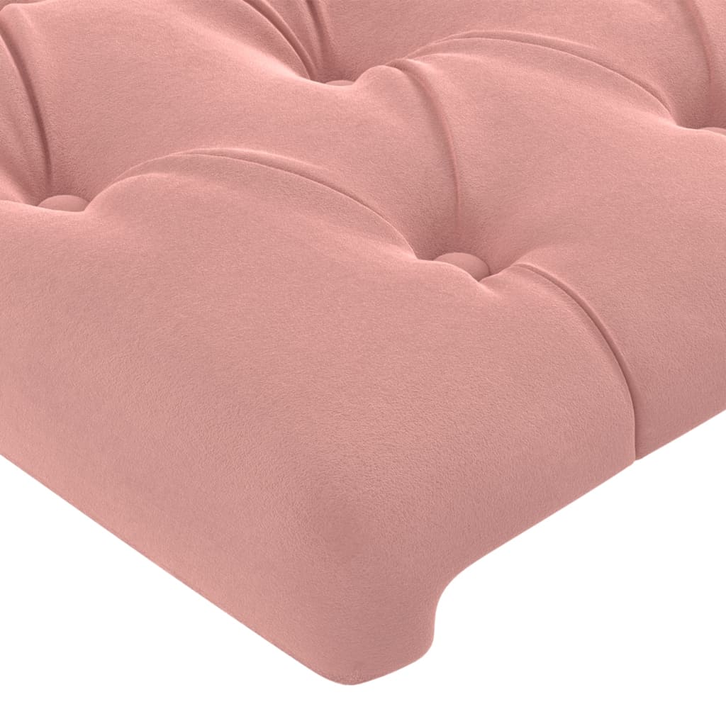 Têtes de lit 2 pcs Rose 90x7x78/88 cm Velours Têtes et pieds de lit vidaXL   