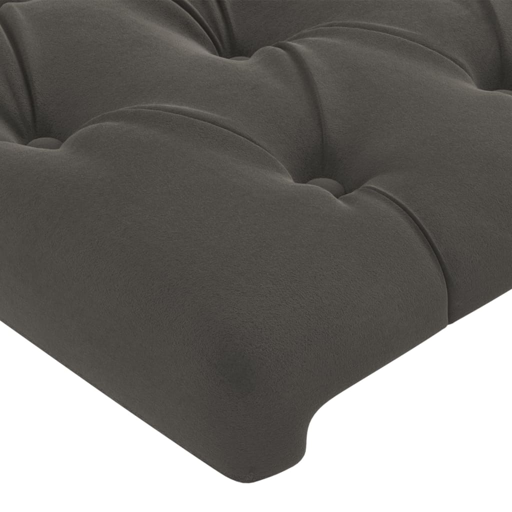 Têtes de lit 4 pcs Gris foncé 72x7x78/888 cm Velours Têtes et pieds de lit vidaXL   