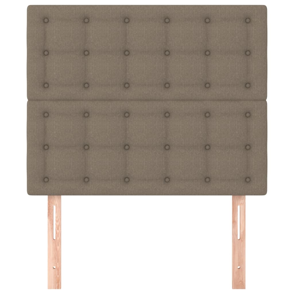 Têtes de lit 2 pcs Taupe 80x5x78/88 cm Tissu Têtes et pieds de lit vidaXL   