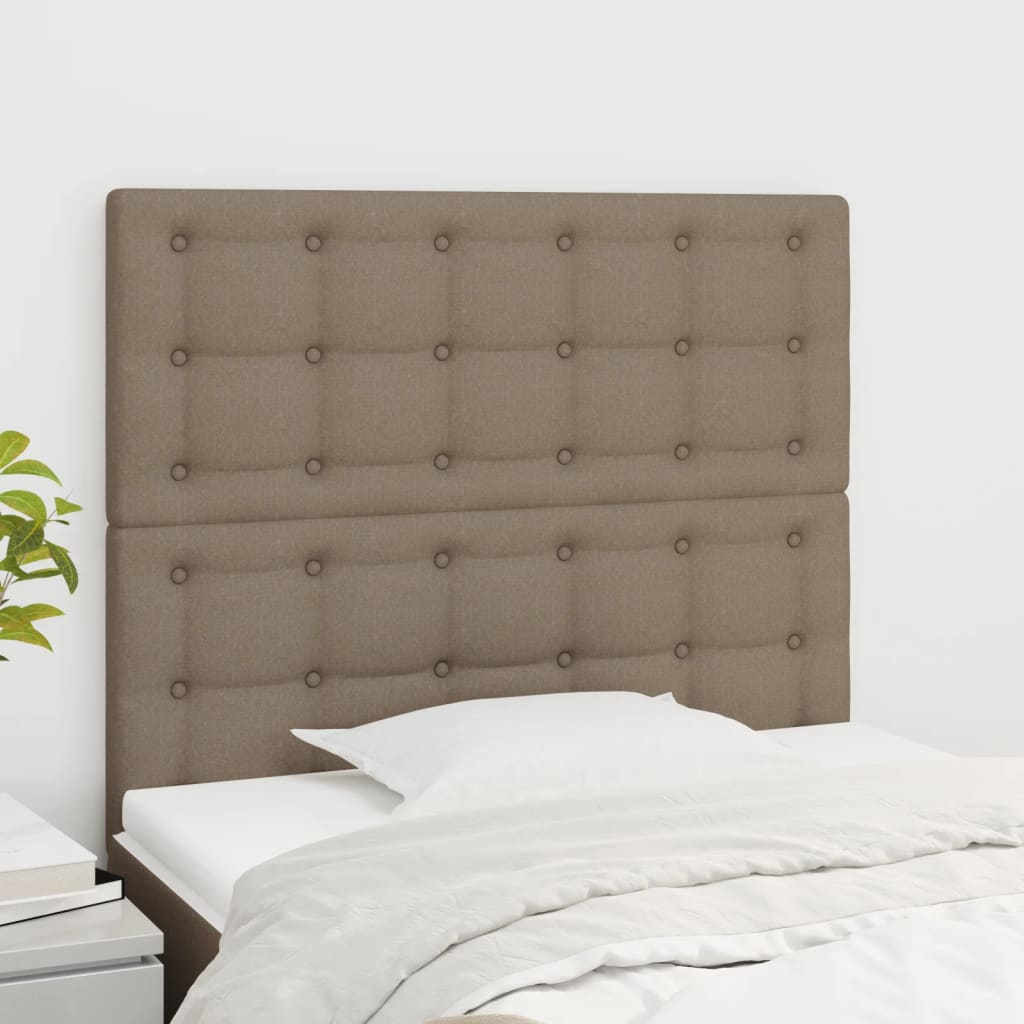 Têtes de lit 2 pcs Taupe 80x5x78/88 cm Tissu Têtes et pieds de lit vidaXL   