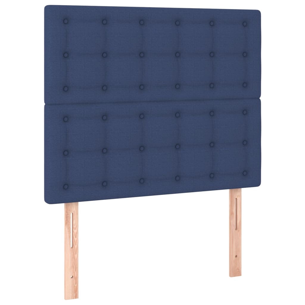 Têtes de lit 2 pcs Bleu 80x5x78/88 cm Tissu Têtes et pieds de lit vidaXL   