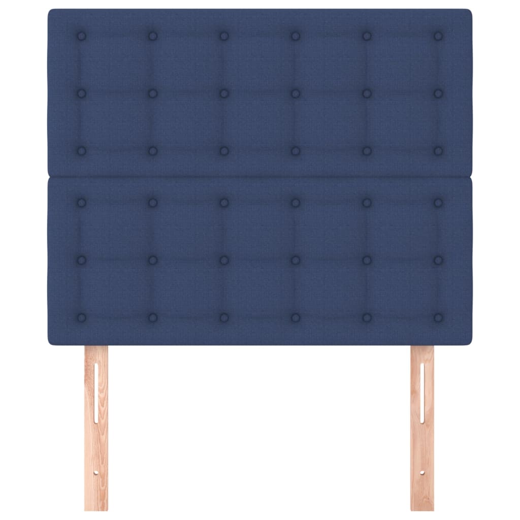 Têtes de lit 2 pcs Bleu 80x5x78/88 cm Tissu Têtes et pieds de lit vidaXL   