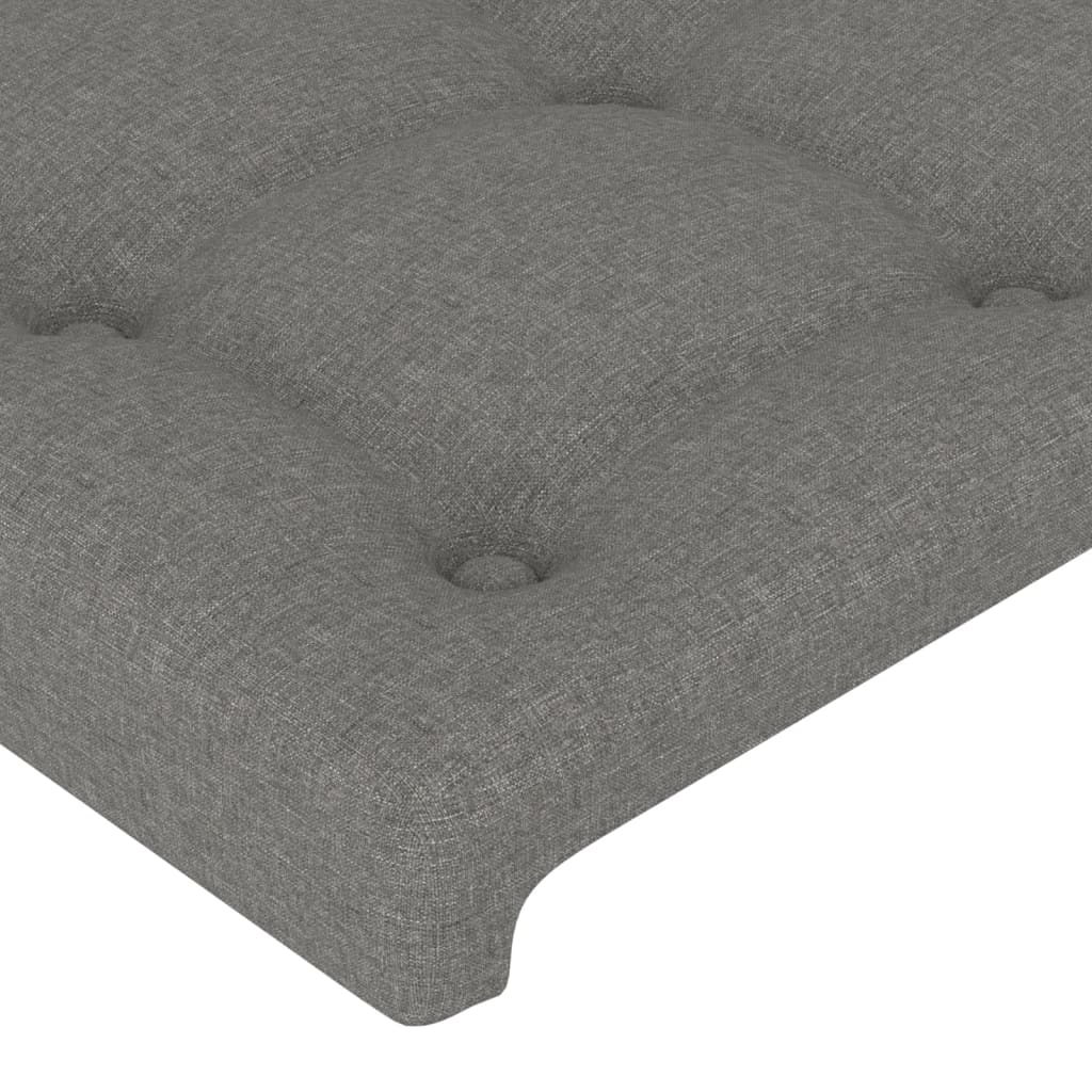 Têtes de lit 4 pcs Gris foncé 72x5x78/88 cm Tissu Têtes et pieds de lit vidaXL   