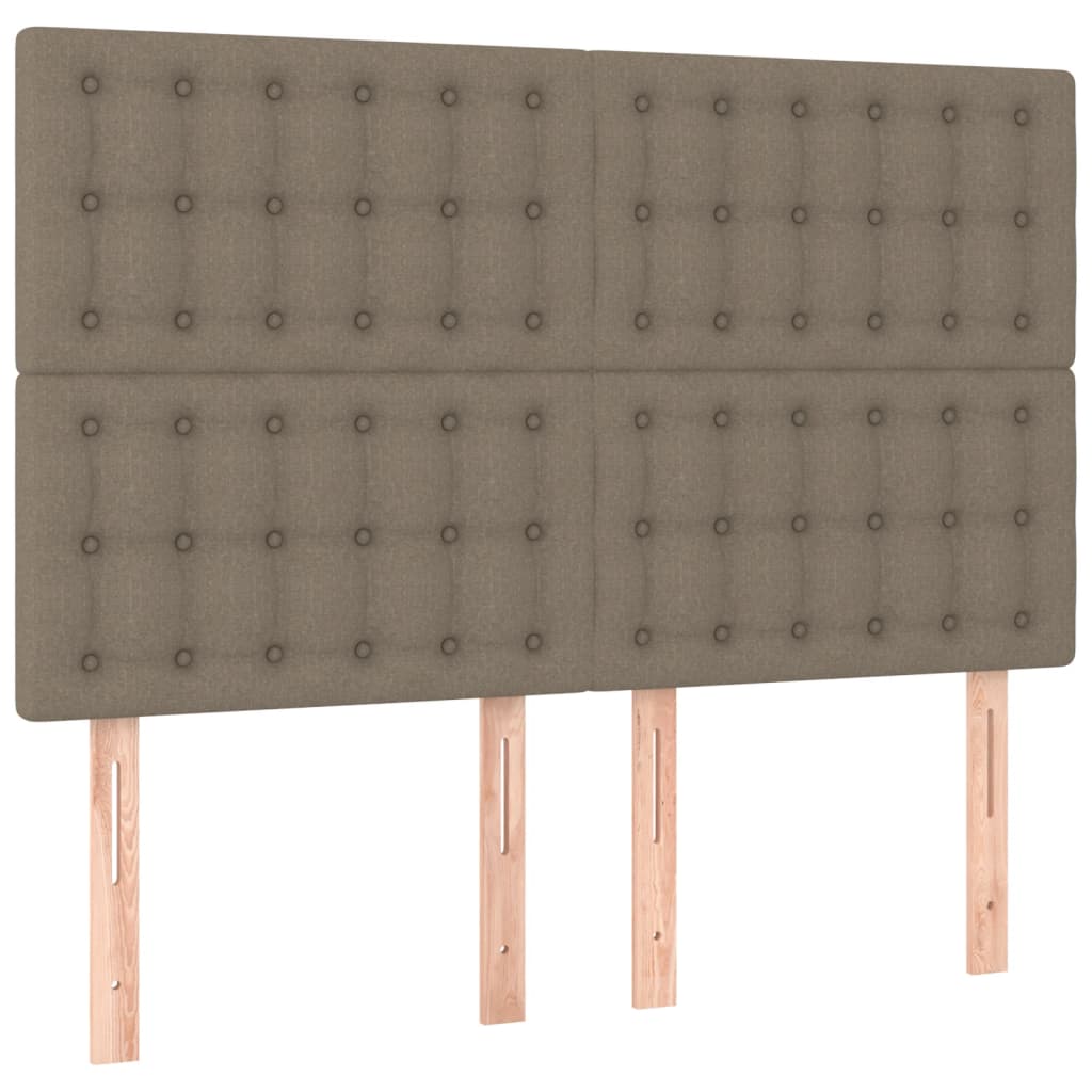 Têtes de lit 4 pcs Taupe 72x5x78/88 cm Tissu Têtes et pieds de lit vidaXL   